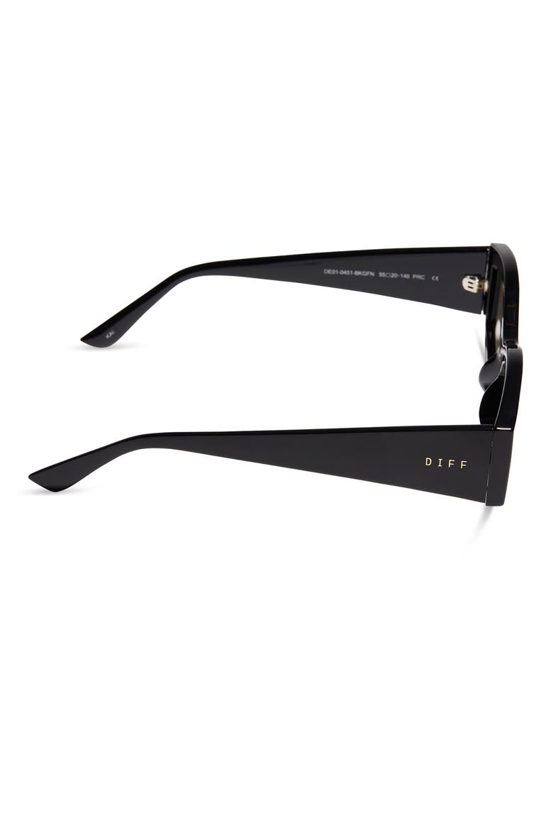 55mm Kai Slim Sunglasses, Alternate, color, BLACK