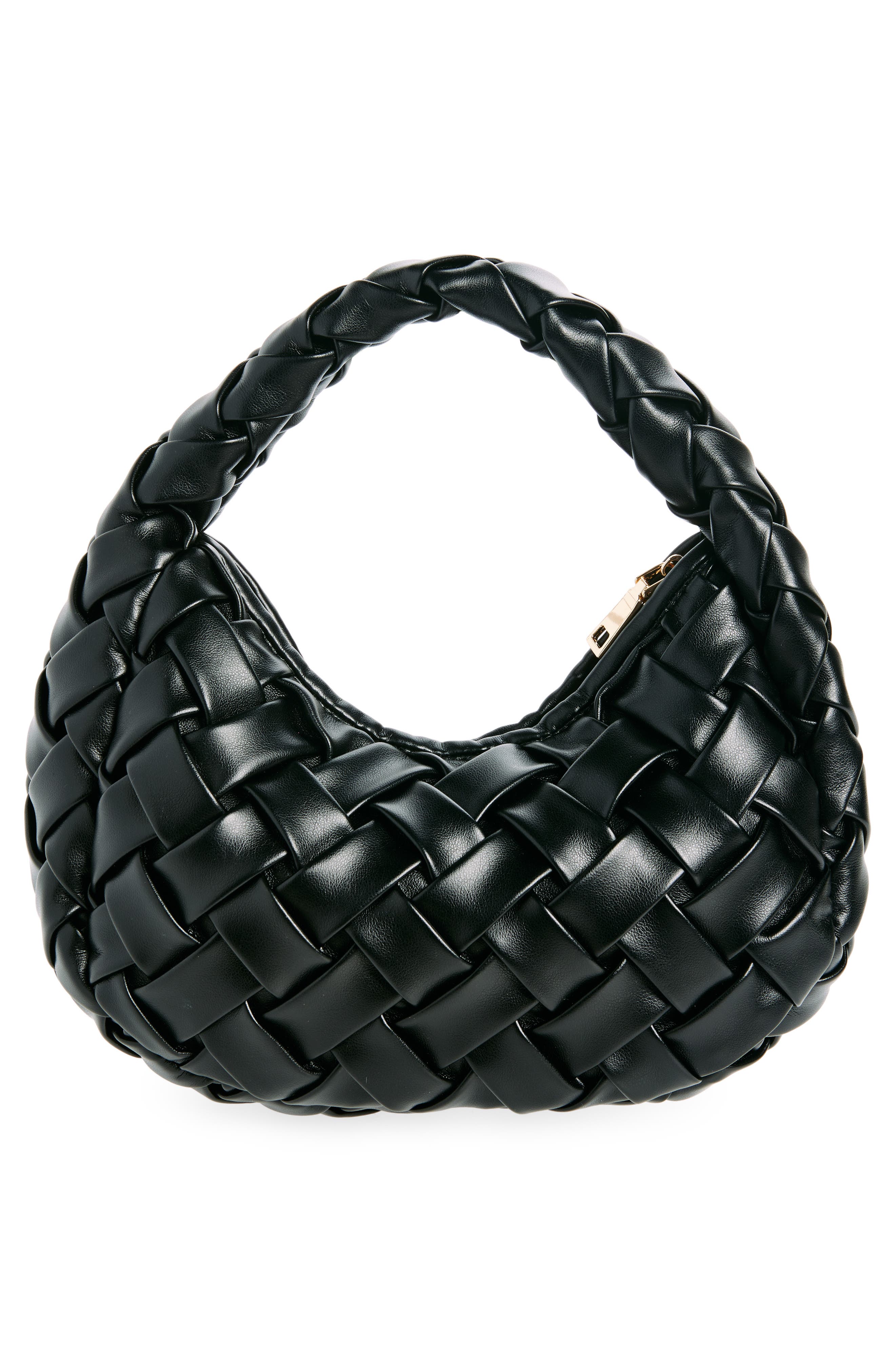 URBAN EXPRESSIONS HANDBAGS Faux Leather Woven Shoulder Bag, Alternate, color, 