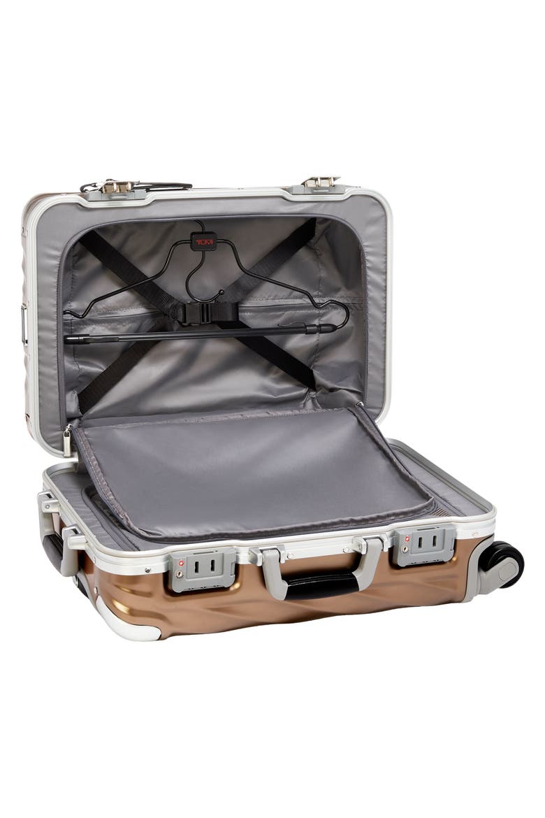 21-Inch 19 Degree International Expandable Spinner Carry-On Bag, Alternate, color, TRUFFLE/ SAFFRON