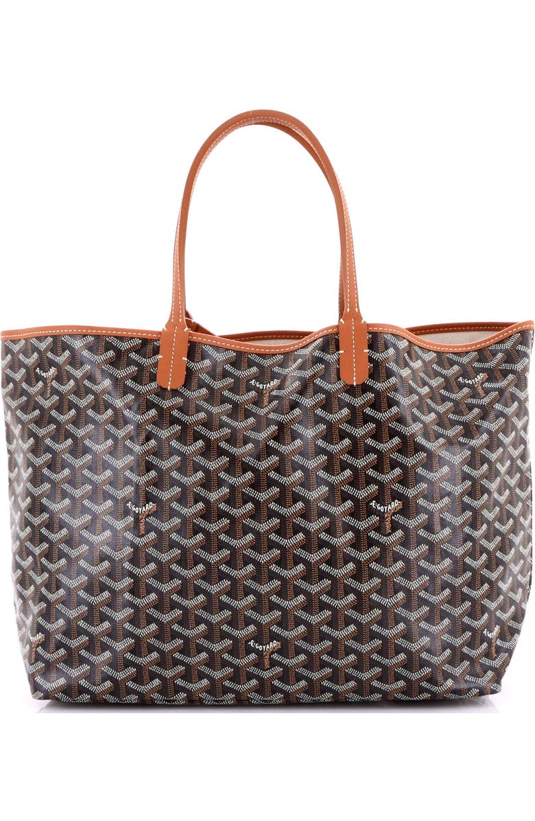Pre-Owned Goyard Saint Louis Tote Coated Canvas PM, Main, color, Brown