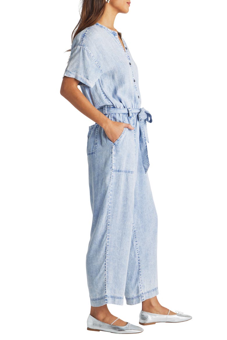 Ray Chambray Jumpsuit, Alternate, color, BLEACHED INDIGO