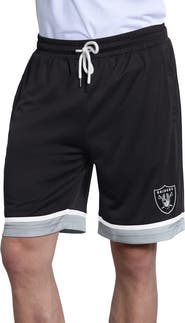 STARTER Men's Starter Black Las Vegas Raiders Power Play Mesh Shorts