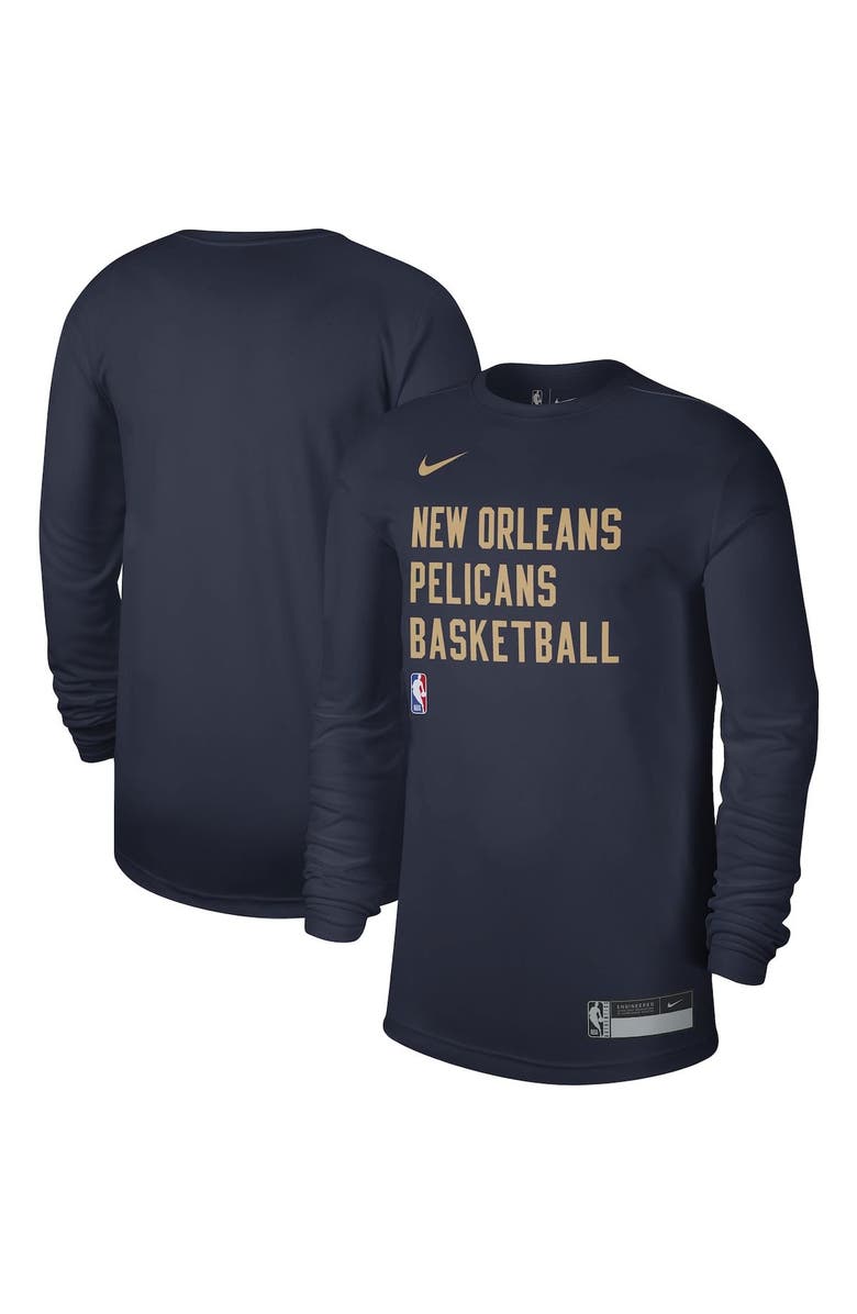 Nike Unisex Nike Navy New Orleans Pelicans 2023/24 Legend On-Court Practice Long Sleeve T-Shirt, Main, color, Navy