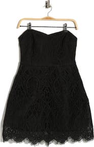 Lulus Ines Lace Corset Minidress