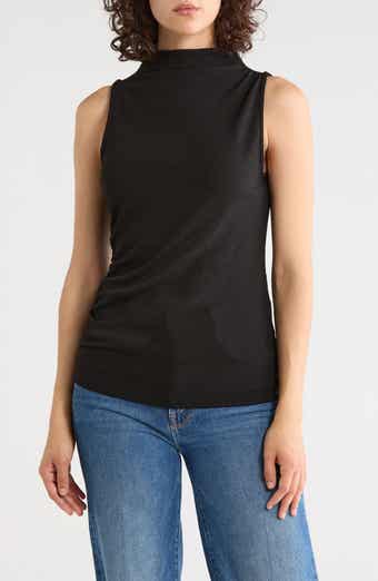 Textured Boat Neck Sleeveless Top