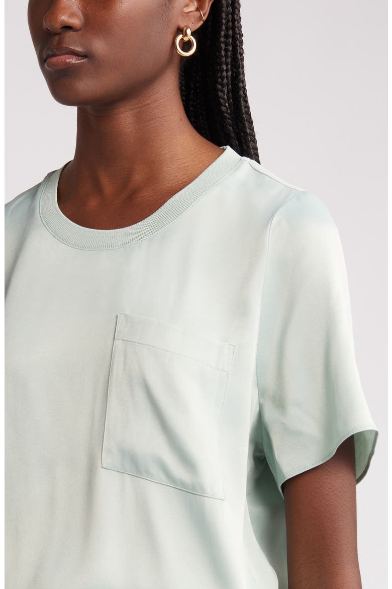 Woven Pocket T-Shirt, Alternate, color, GREEN FONDANT
