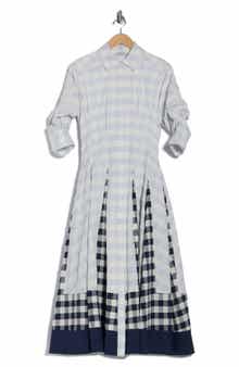 Simkhai Jazz Pintuck Cotton Shirtdress