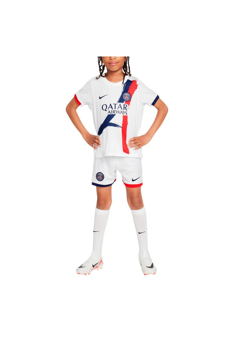 Preschool Nike Paris Saint-Germain 2024/25 Away Little Kids Kit Set, Alternate, color, White