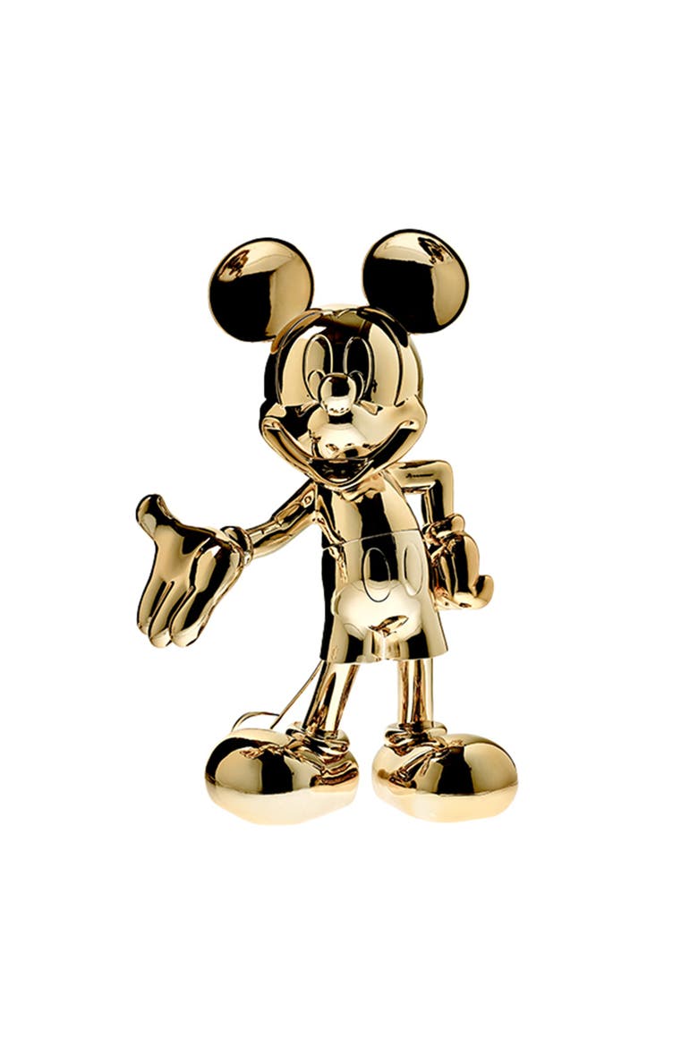 Mickey Mouse Welcome Figurine, Main, color, Gold