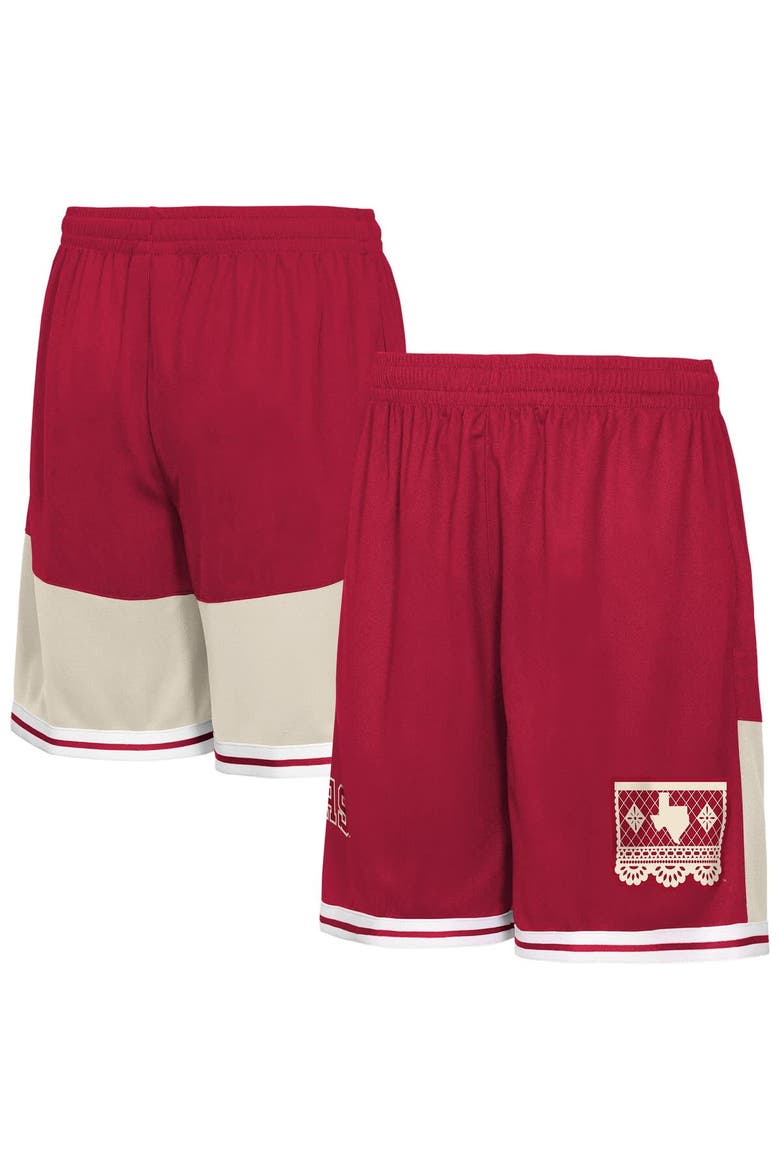 Youth Outerstuff  Red Texas Rangers 2026 City Connect Crew Fashion Shorts, Main, color, Red