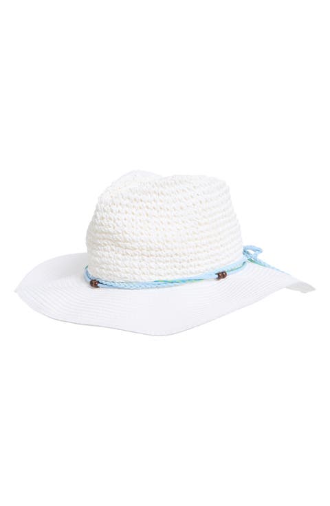 Crochet Straw Bucket Hat