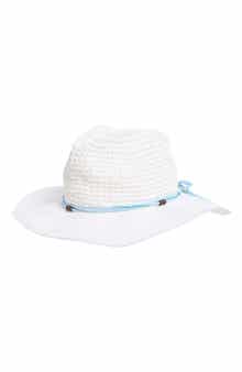 Vince Camuto Crochet Straw Bucket Hat