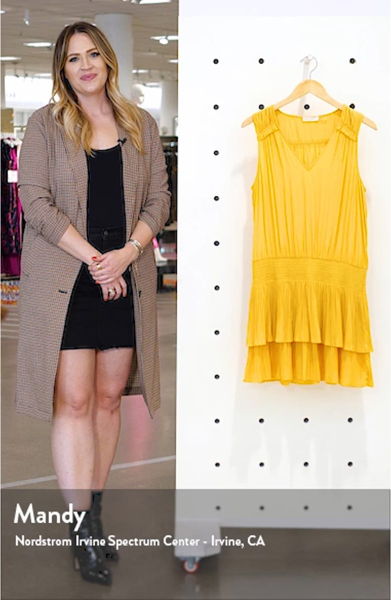 Catilin Tiered Ruffle Sleeveless Minidress, sales video thumbnail
