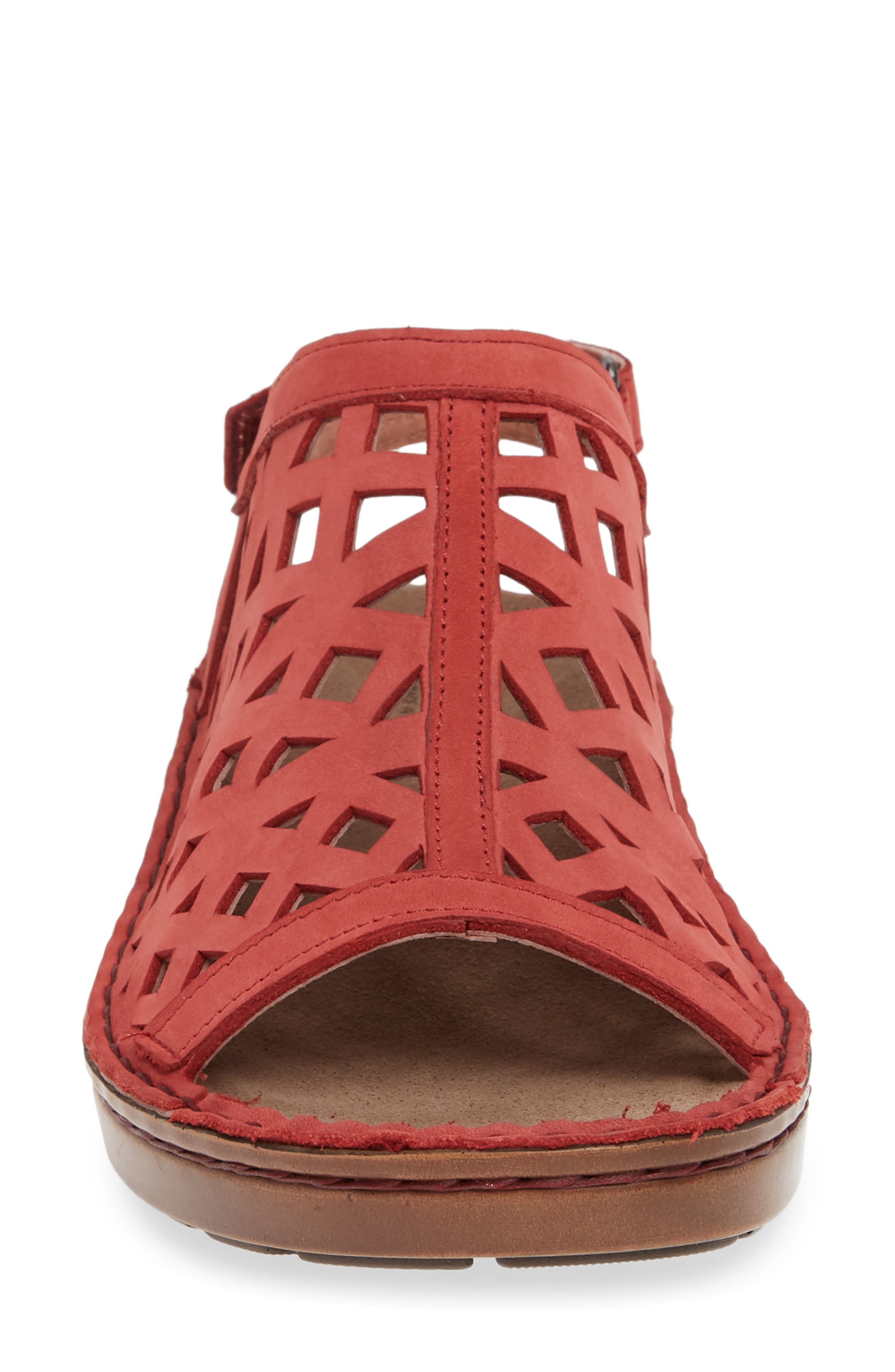 Amadora Slingback Sandal, Alternate, color, BRICK RED