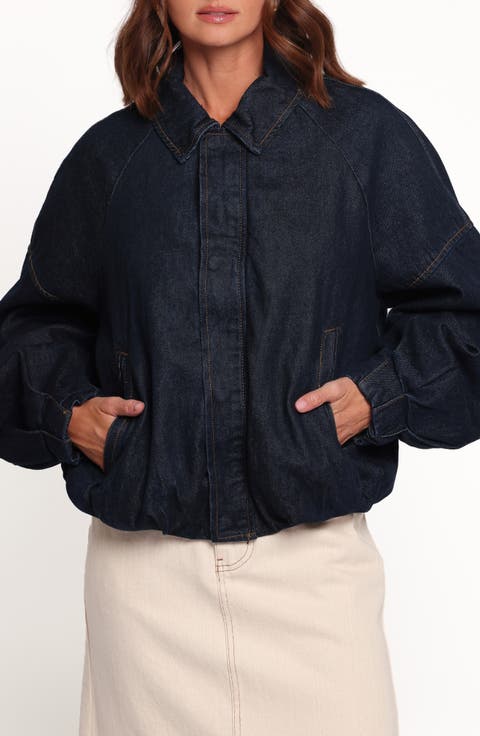 Janet Denim Bomber Jacket
