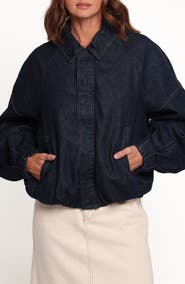 Petal & Pup Janet Denim Bomber Jacket