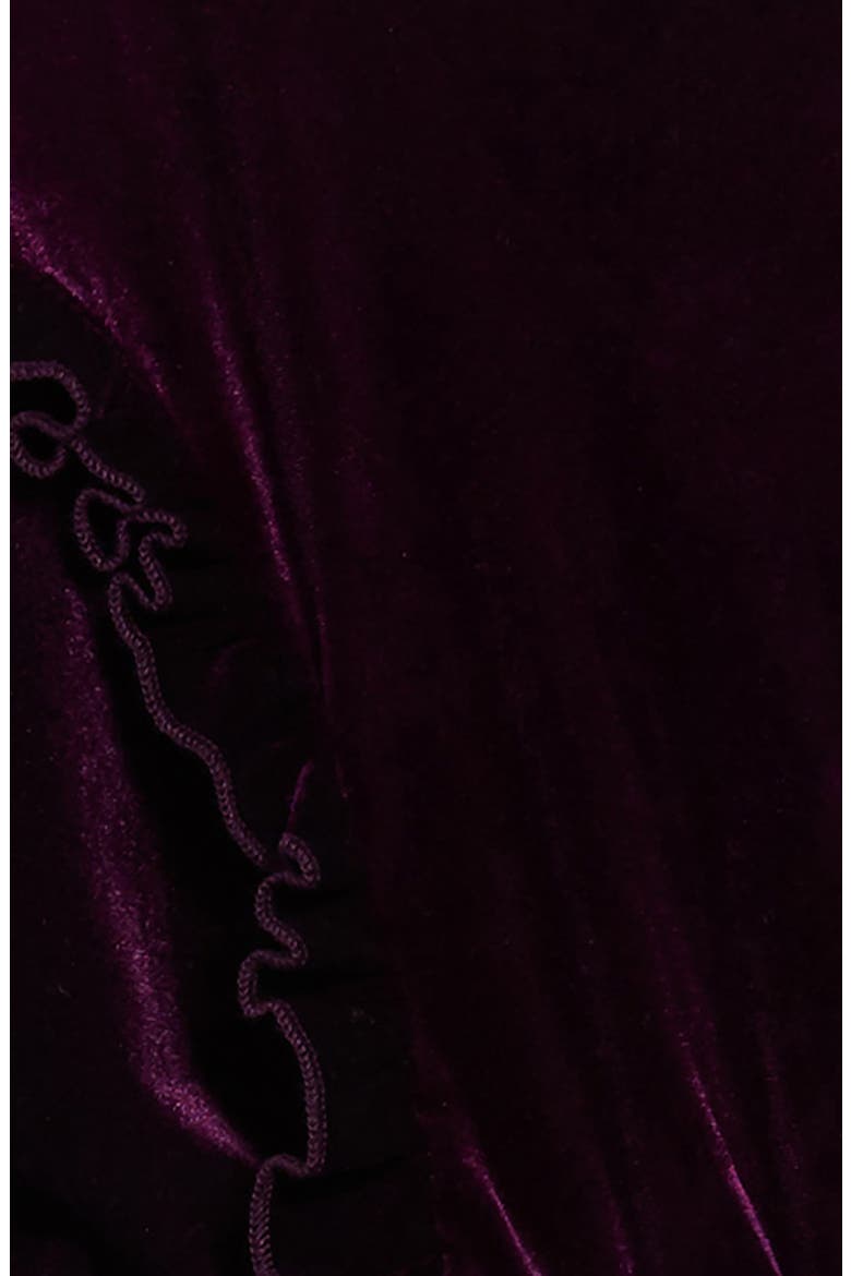 Carina Velvet Ruffle Jumpsuit, Alternate, color, PURPLE