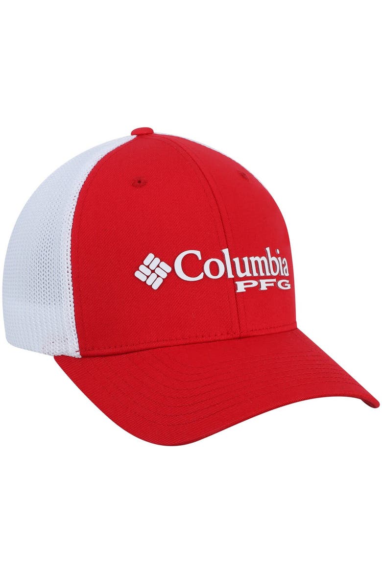 Men's Columbia Scarlet Nebraska Huskers Collegiate PFG Flex Hat, Alternate, color, Red
