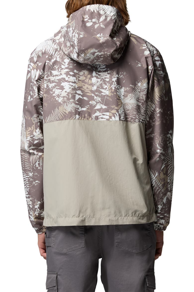 Spire Valley Print Water Repellent Windbreaker, Alternate, color, IRON GEOFERN/ FLINT GREY