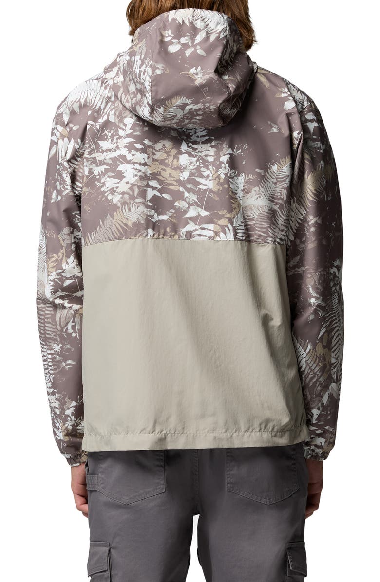 Columbia Spire Valley Print Water Repellent Windbreaker, Alternate, color, Iron Geofern/ Flint Grey