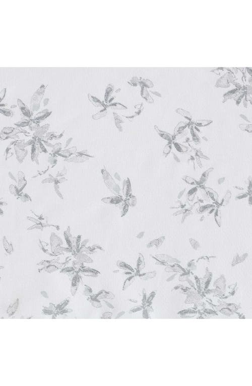 Calvin Klein Abstract Ditsy Floral 300 Thread Count Sateen Sheet Set In Grey
