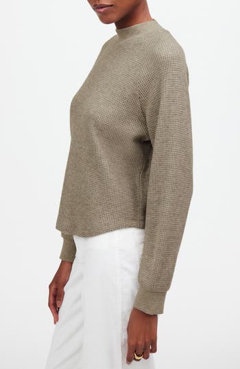 Madewell Long Sleeve Waffle Knit Crewneck T-shirt