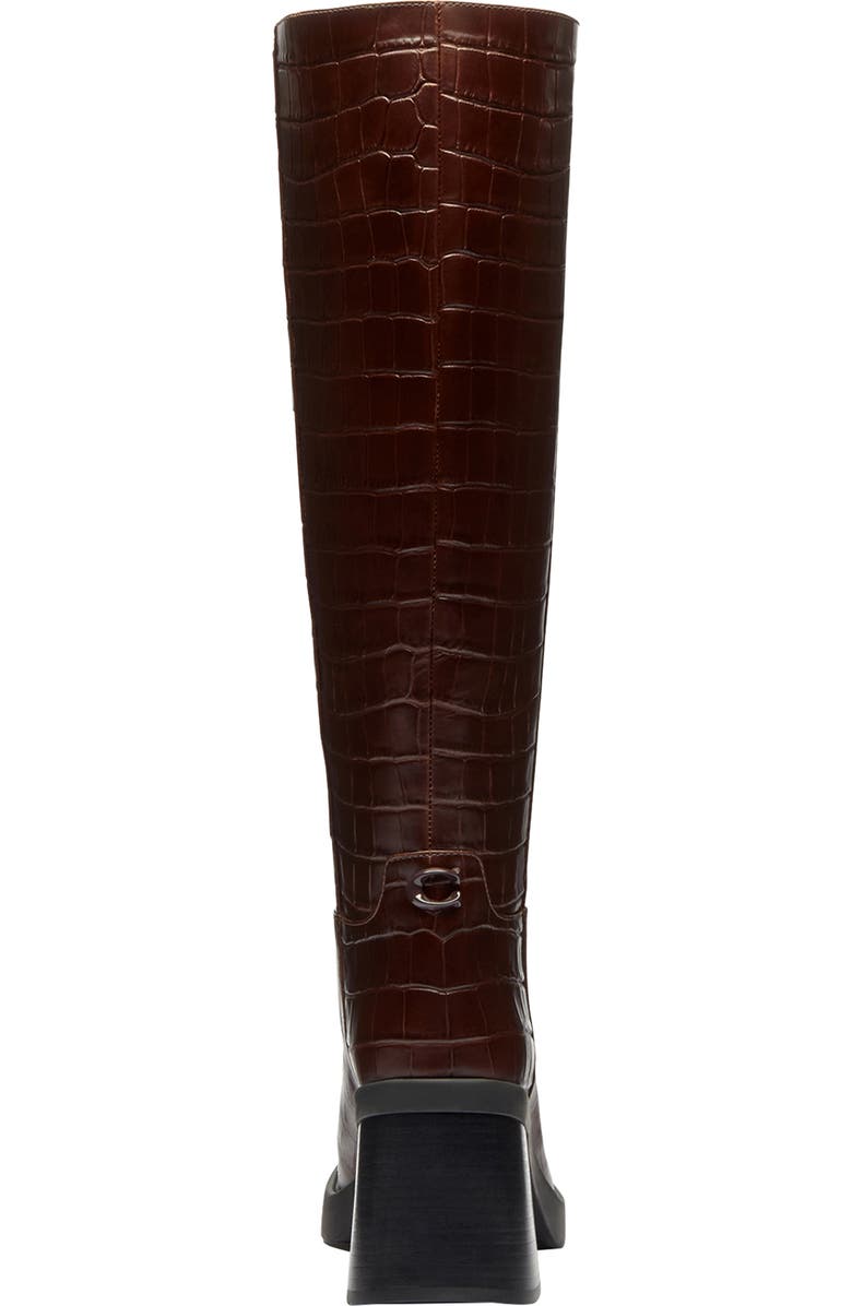 COACH Sculpted C Knee High Boot, Alternate, color, Maple