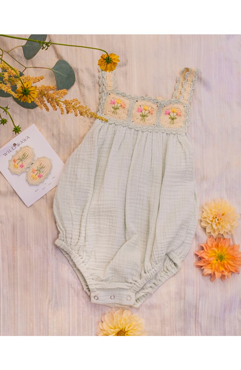 Wild Wawa Crochet Bubble, Alternate, color, Blue Bouquet