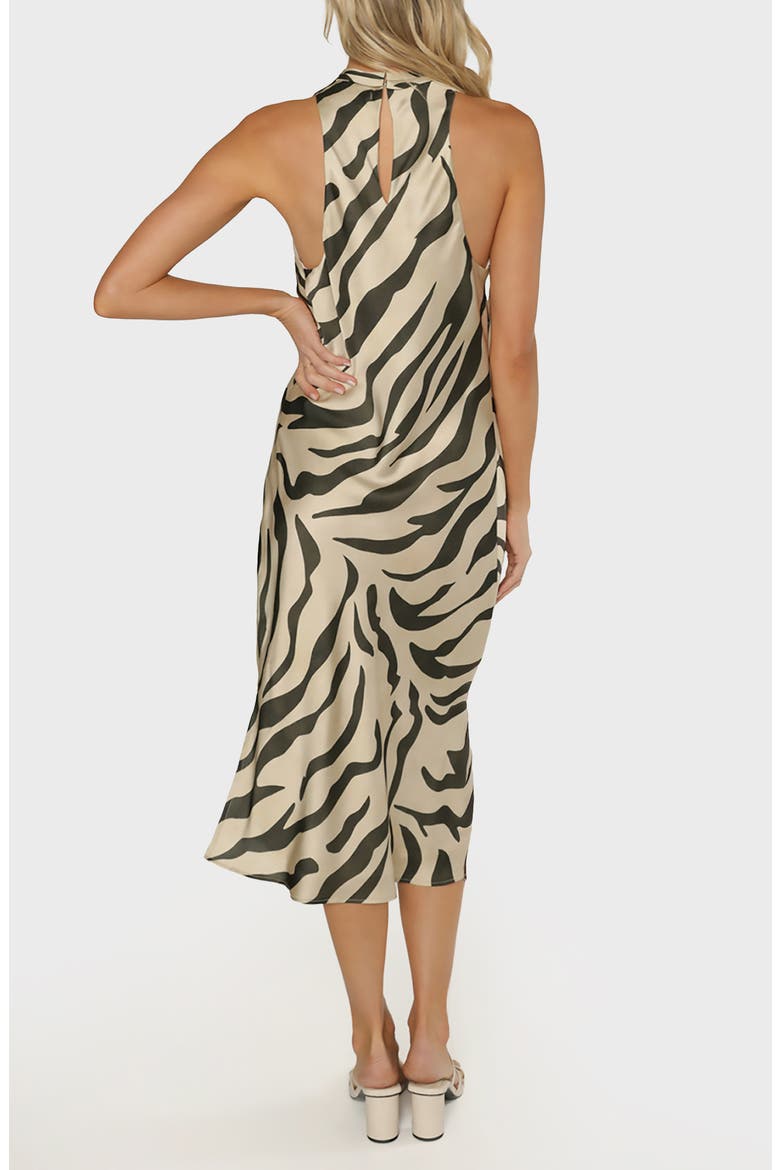 Grotto Cowl Neck Midi Dress, Alternate, color, OLIVE