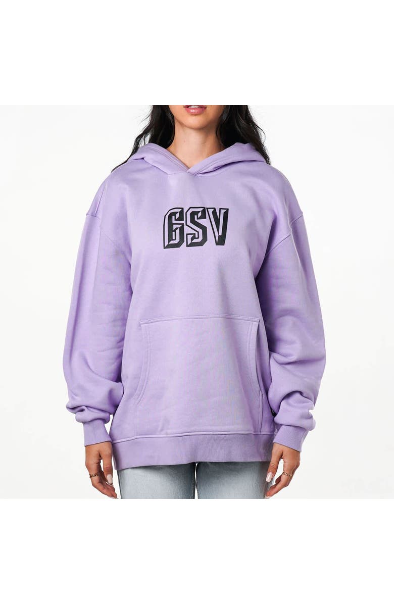 THE WILD COLLECTIVE Women's The Wild Collective Violet Golden State Valkyries Icon Fleece Pullover Hoodie, Main, color, Violet