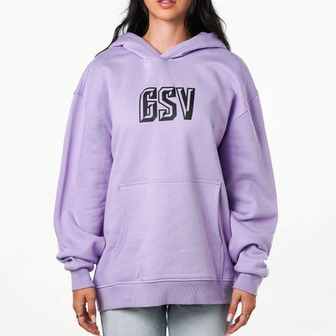 Women's The Wild Collective Violet Golden State Valkyries Icon Fleece Pullover Hoodie
