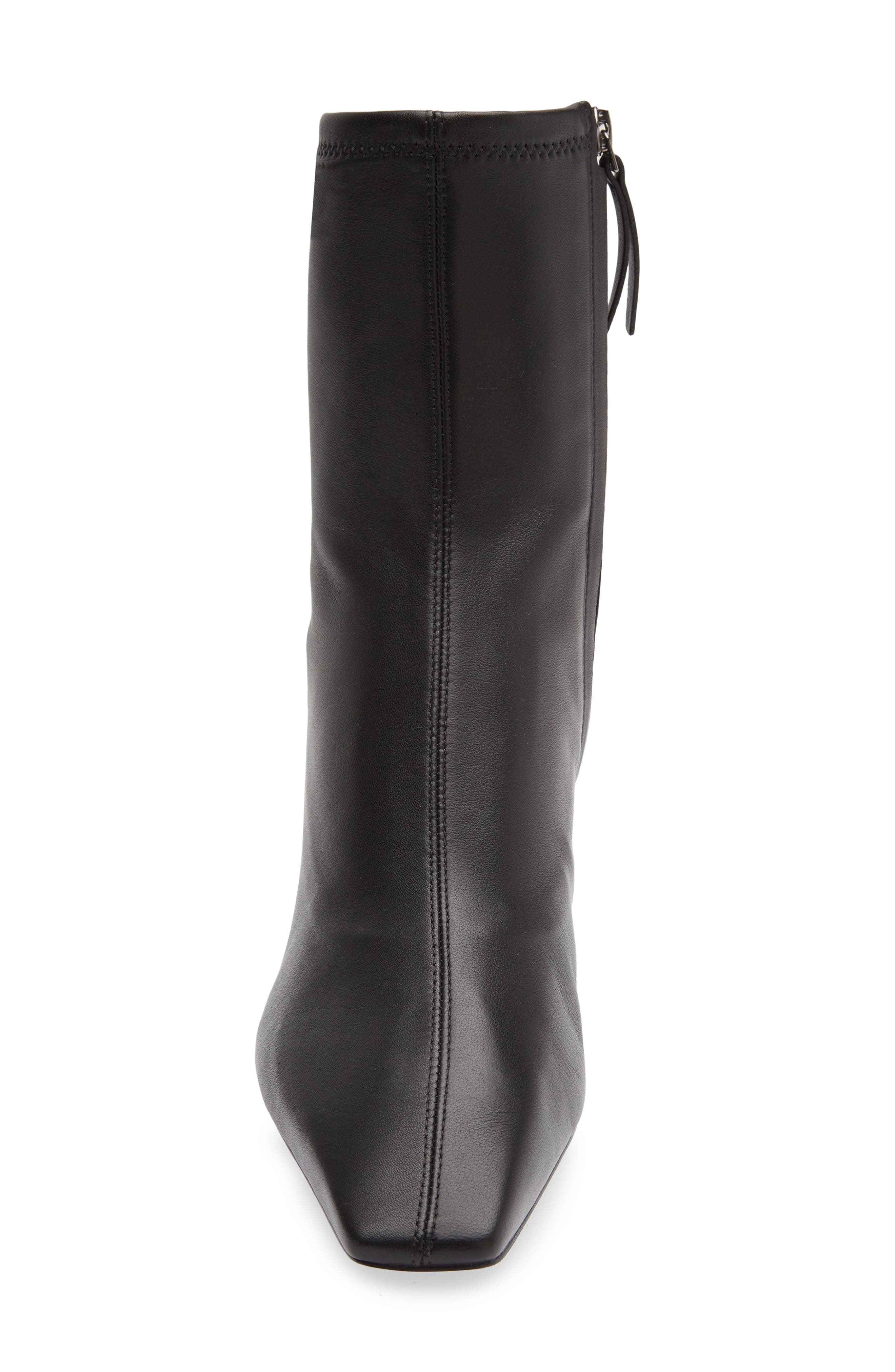 Remy Stretch Leather Ankle Boot, Alternate, color, BLACK STRETCH LEATHER