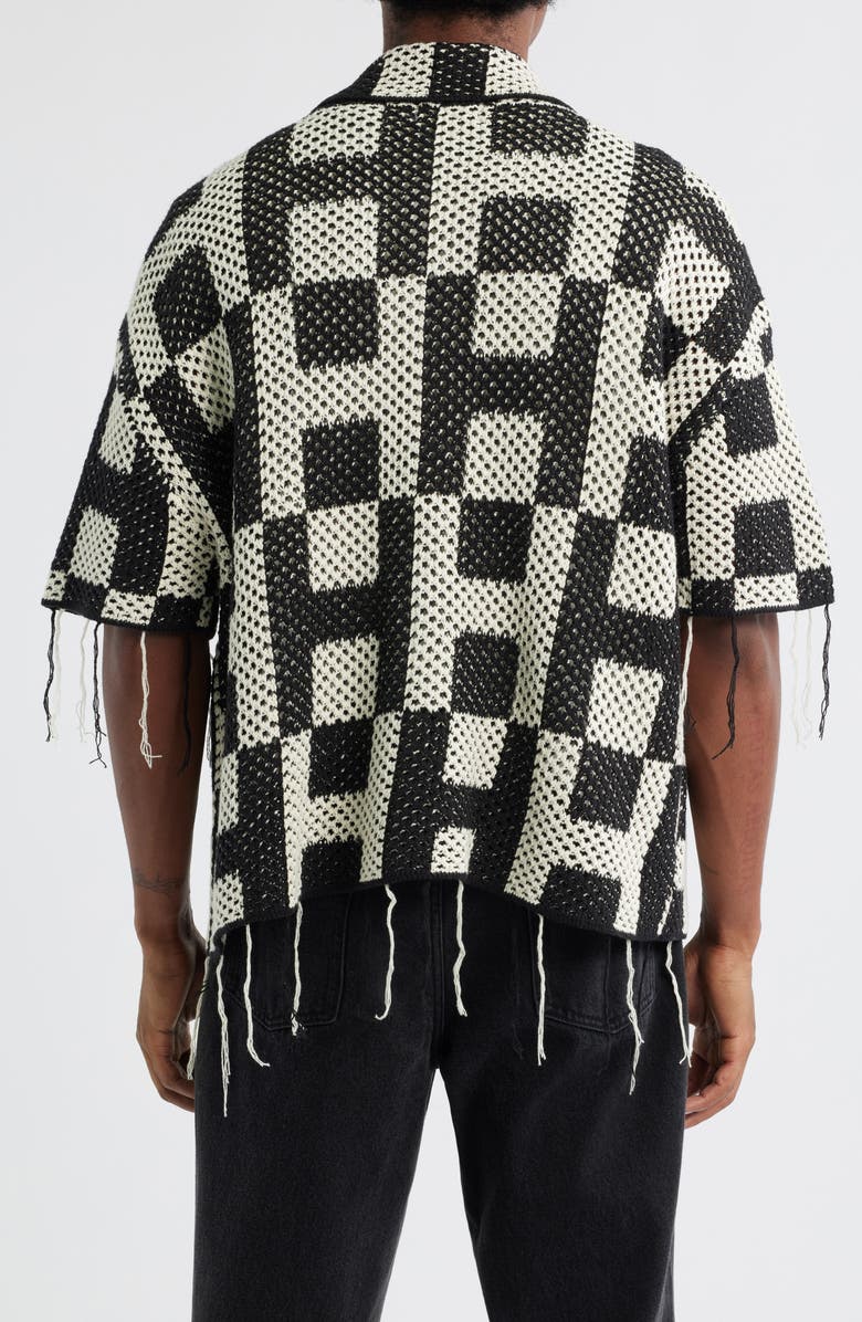 HONOR THE GIFT Fringe Open Stitch Button-Up Shirt, Alternate, color,