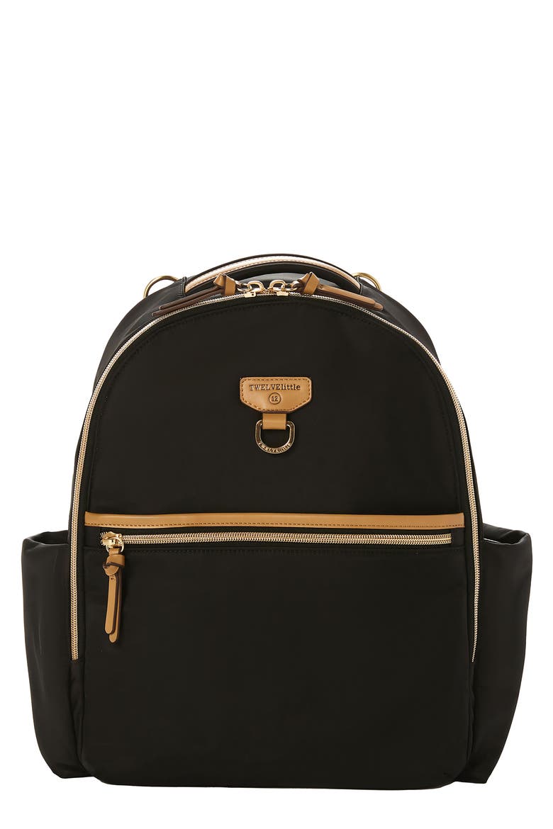 Midi Go 3.0 Water Resistant Diaper Backpack, Main, color, BLACK/ TAN