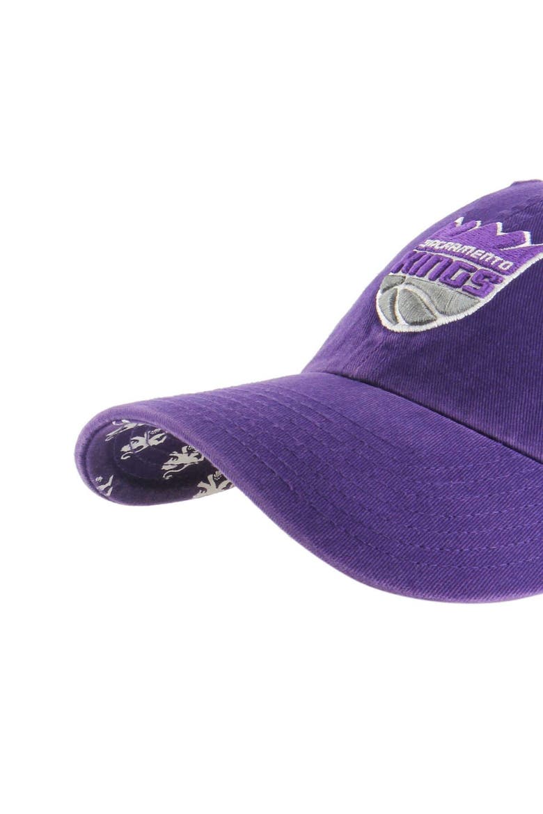 Women's '47  Purple Sacramento Kings Confetti Undervisor Clean Up Adjustable Hat, Alternate, color, Purple