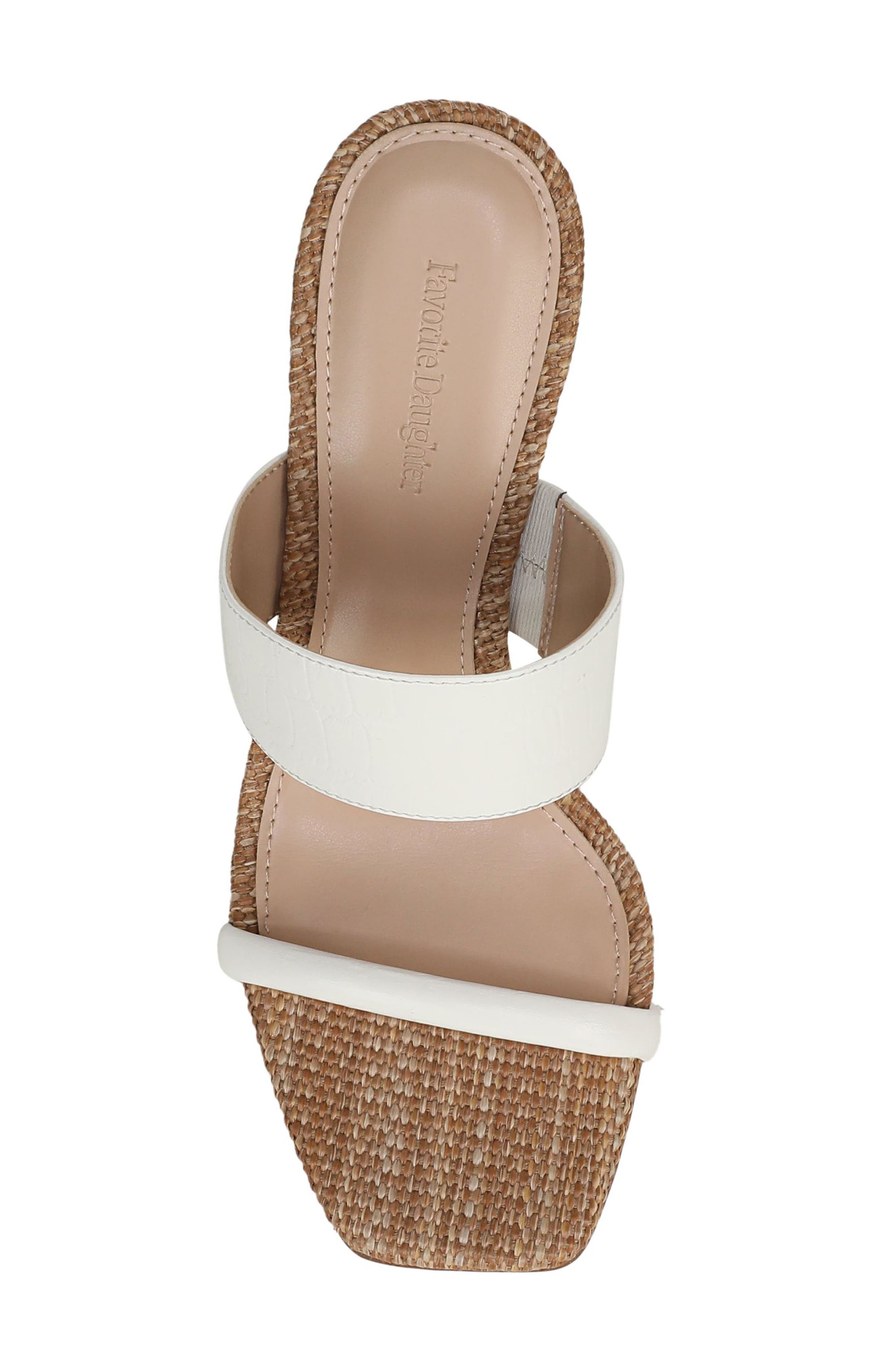 Gabi Block Heel Sandal, Alternate, color, WHITE DARK NATURAL