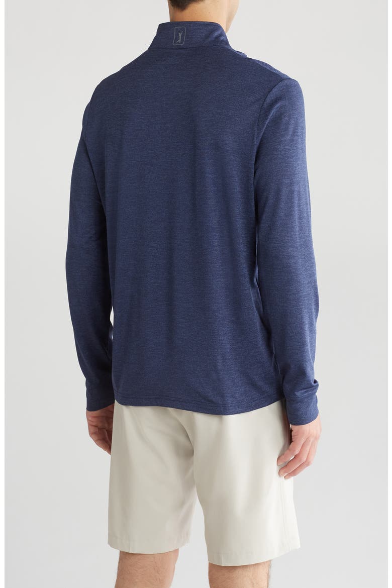 Long Sleeve Sun Shade 1/4 Zip Pullover, Alternate, color, PEACOAT HEATHER