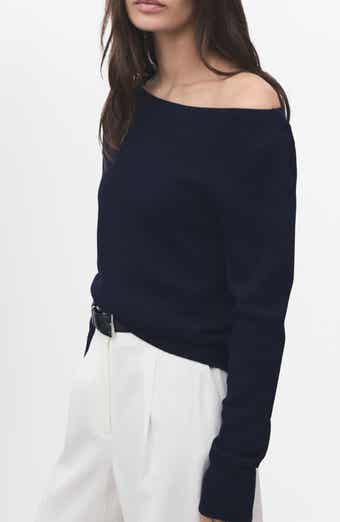 MANGO Fine Knit Boat Neck Sweater