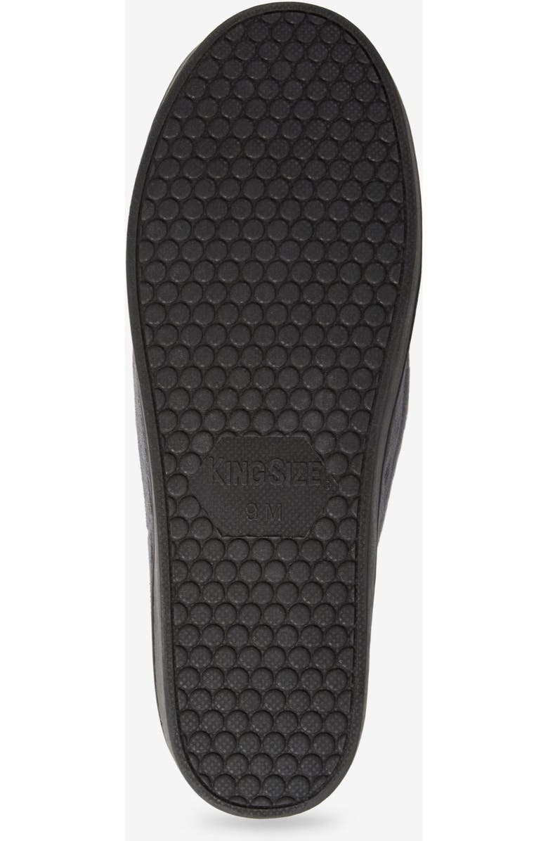 KingSize Cotton Corduroy Slippers, Alternate, color, Black
