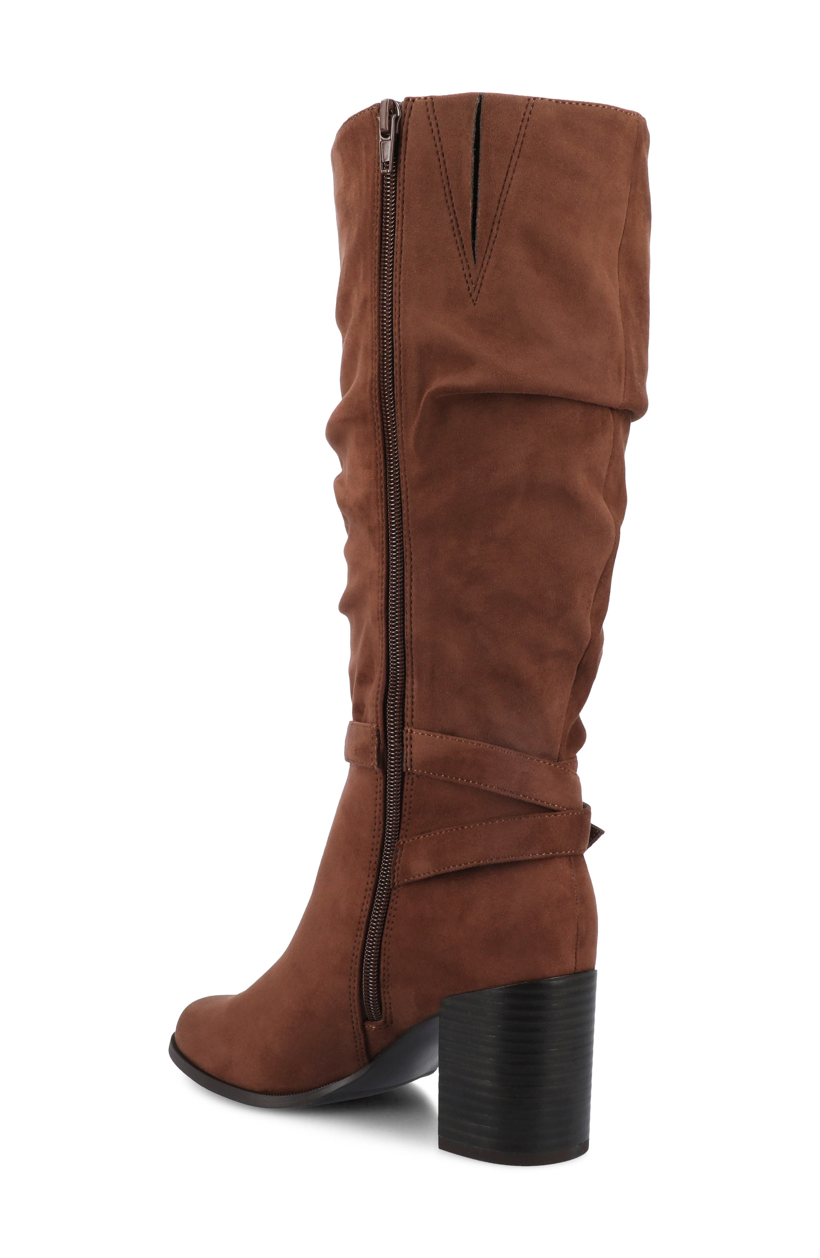 Fernanda Ruched Boot, Alternate, color, CHOCOLATE SUEDE