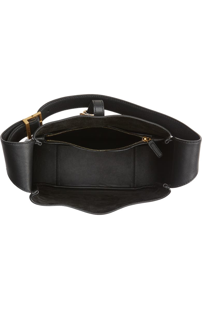 Saint Laurent Small Le 5 à 7 Leather Hobo, Alternate, color,