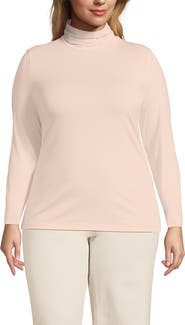 Lands' End Lightweight Jersey Long Sleeve Turtleneck