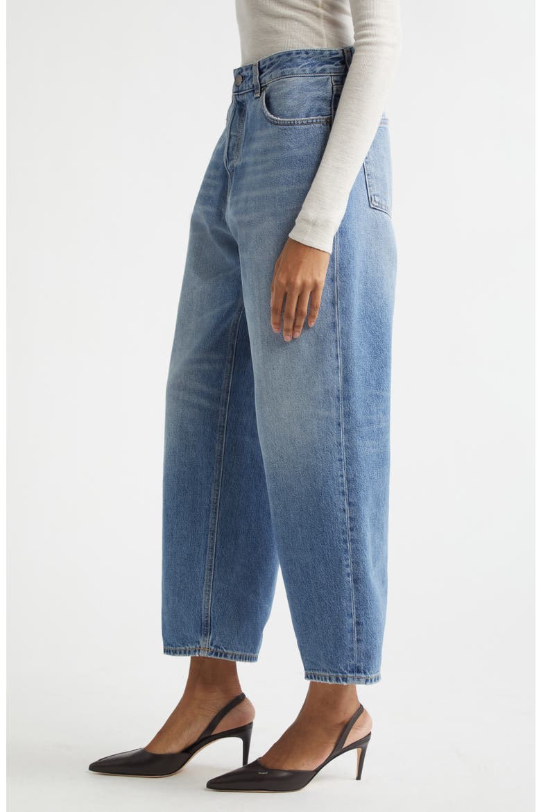 Relaxed Fit High Waist Jeans, Alternate, color, NORDIC BLUE