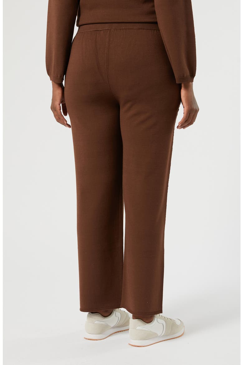 Destino Sequin Side Stripe Knit Pants, Alternate, color, BISCUIT