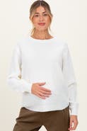 PinkBlush Waffle Knit Rounded Hem Sweater