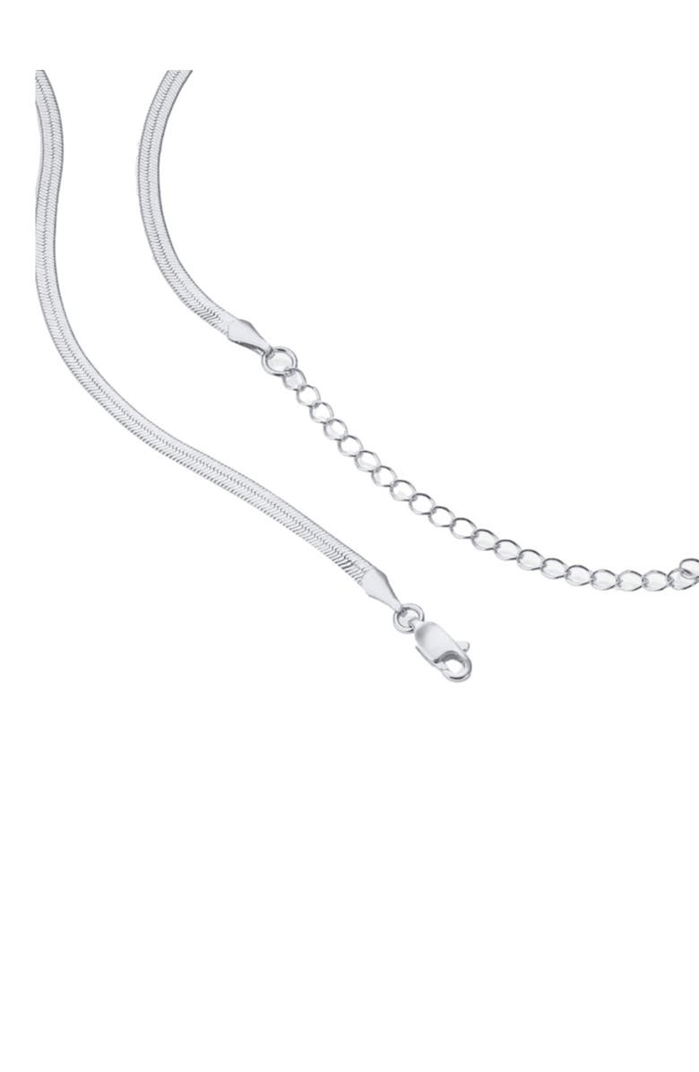 Hollywood Sensation Sleek Silver Snake Chain Necklace Timeless Elegance & Versatility, Alternate, color, Silver