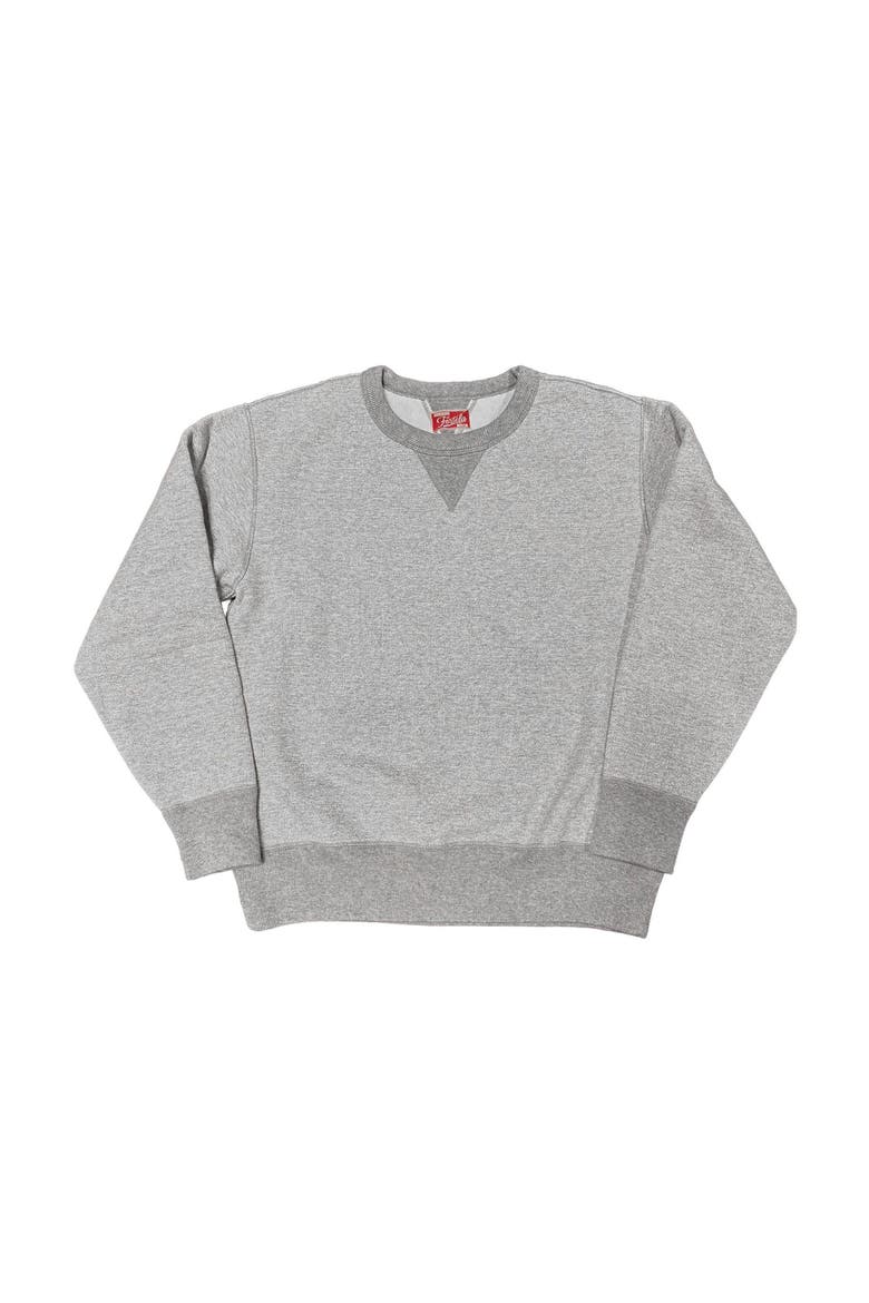 Vintage Inspired Crew Neck Sweatshirt, Main, color, Melange Grey