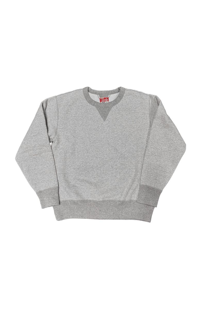 Fortela Vintage Inspired Crew Neck Sweatshirt, Main, color, Melange Grey