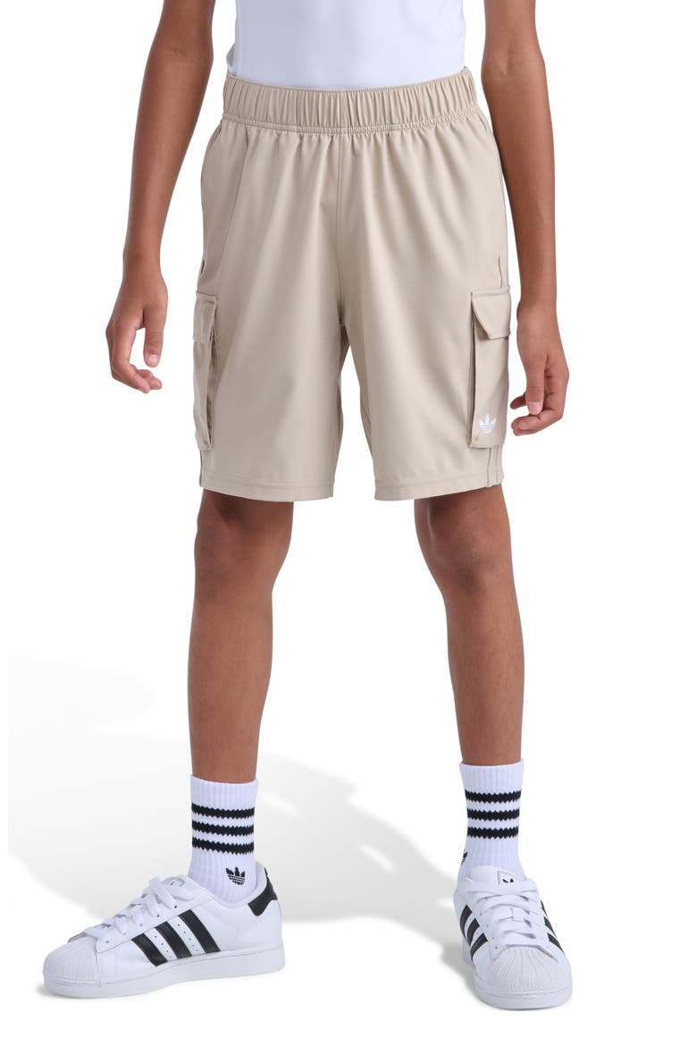 Kids' OG Recycled Polyester Twill Cargo Shorts, Main, color, MEDIUM BEIGE