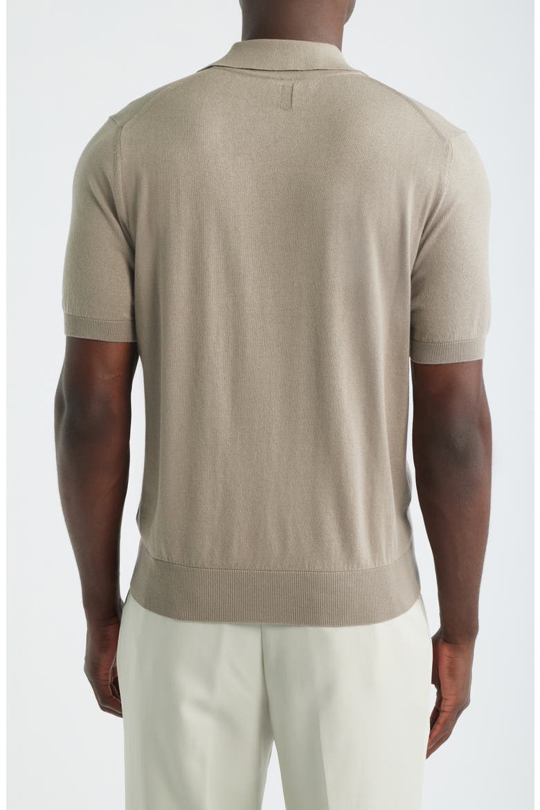 Regular Fit Johnny Collar Polo, Alternate, color, BEIGE